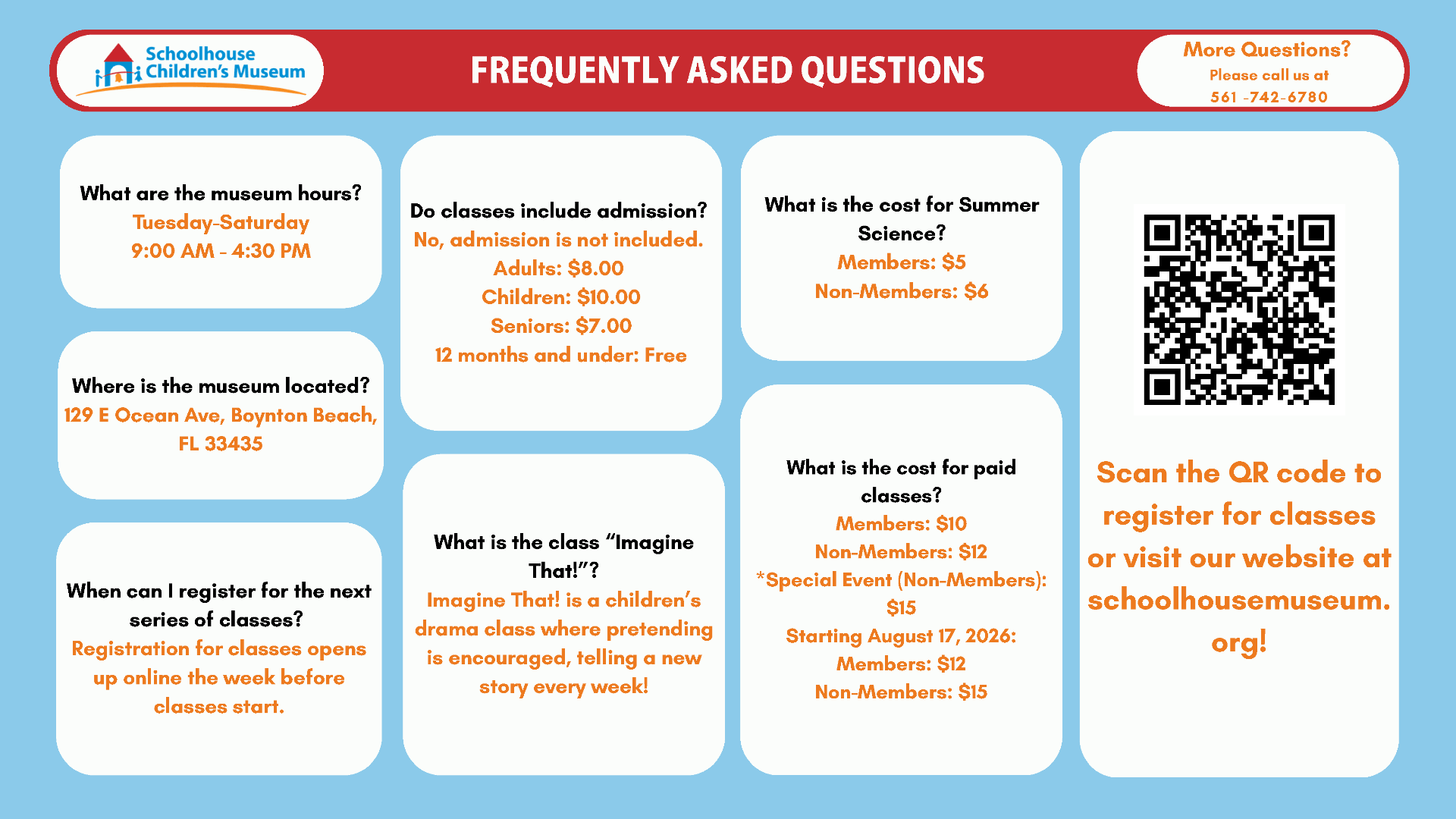 Weekly Classes Calendar FAQ